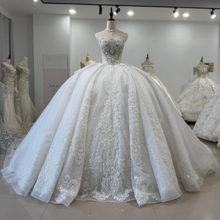2025 Wedding Dress Elegant 4 in 1 Bridal Gown Flowers Vestidos De Novias Beading Lace Evening Party Dress XS195
