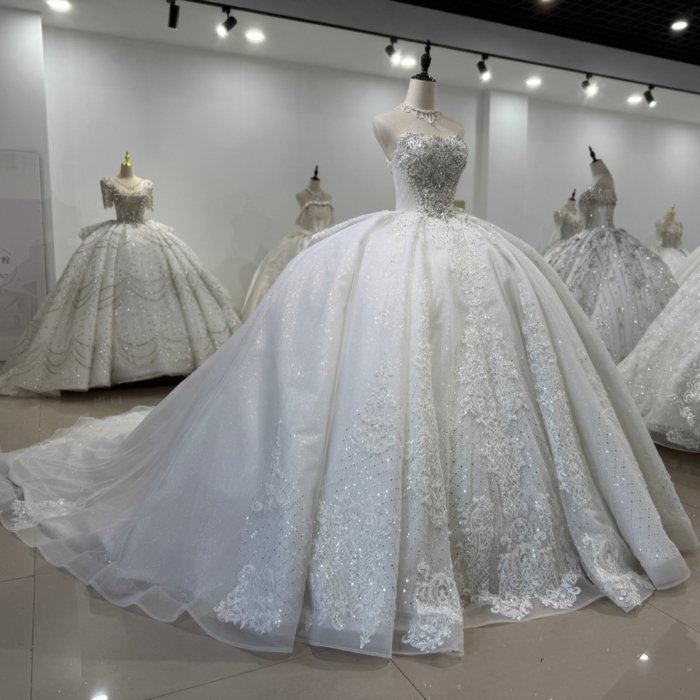 2025 Wedding Dress Elegant 4 in 1 Bridal Gown Flowers Vestidos De Novias Beading Lace Evening Party Dress XS195 - Image 8