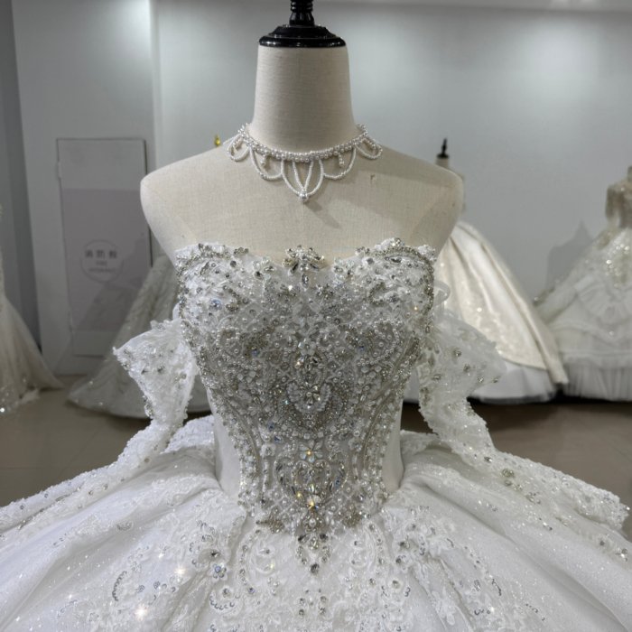 2025 Wedding Dress Elegant 4 in 1 Bridal Gown Flowers Vestidos De Novias Beading Lace Evening Party Dress XS195 - Image 5