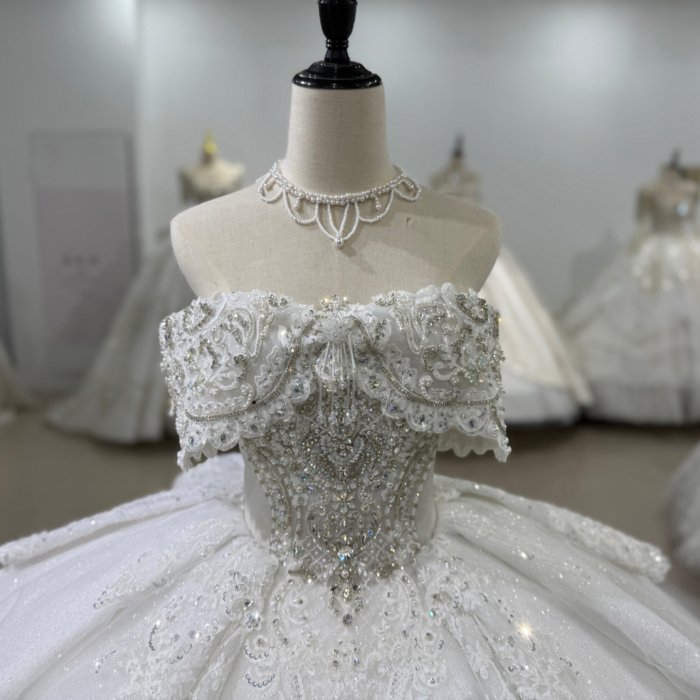2025 Wedding Dress Elegant 4 in 1 Bridal Gown Flowers Vestidos De Novias Beading Lace Evening Party Dress XS195 - Image 4