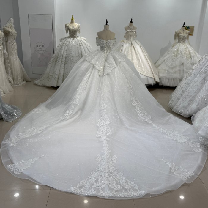 2025 Wedding Dress Elegant 4 in 1 Bridal Gown Flowers Vestidos De Novias Beading Lace Evening Party Dress XS195 - Image 2