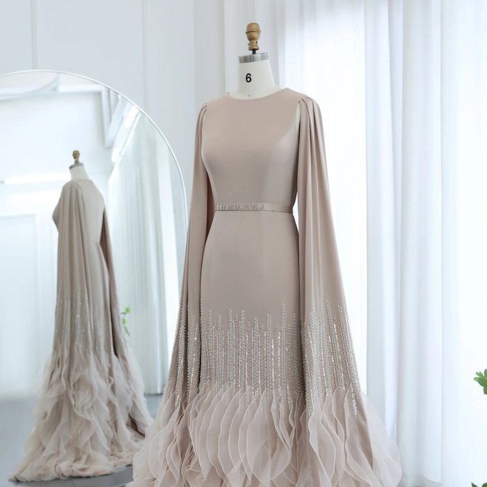Luxury Dubai Evening Dresses Crystal Elegant Women Wedding Formal Party Gown 440 (Customer Link) - Image 3