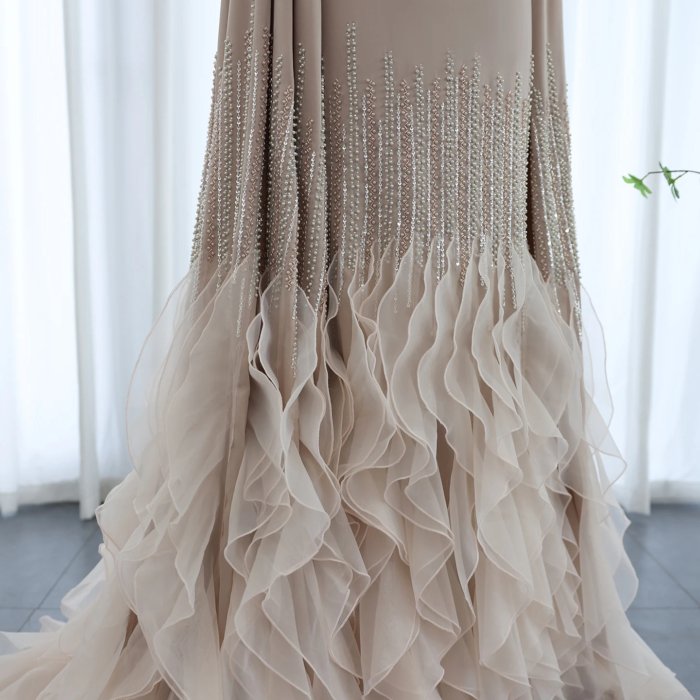 Luxury Dubai Evening Dresses Crystal Elegant Women Wedding Formal Party Gown 440 (Customer Link) - Image 5