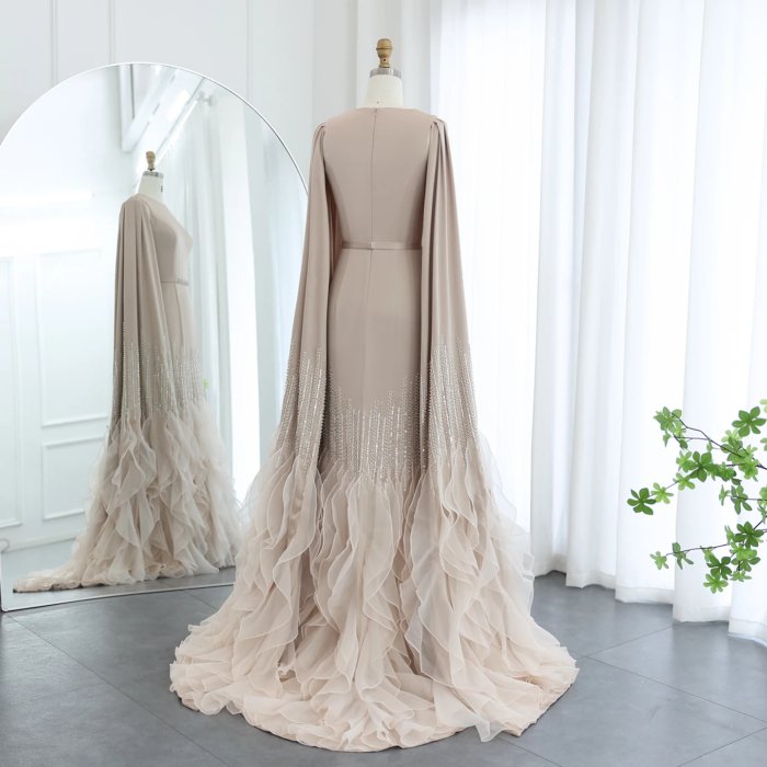 Luxury Dubai Evening Dresses Crystal Elegant Women Wedding Formal Party Gown 440 (Customer Link) - Image 2