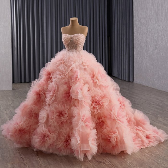 2025 Evening Dress Flowers Vestidos De Fiesta Sequined Beading Lace Evening Party Dress 251055 - Image 5