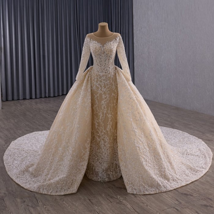 2025 Mermaid Wedding Dress Elegant Bridal Gown Flowers Vestidos De Novias Lace Evening Party Dress 251107