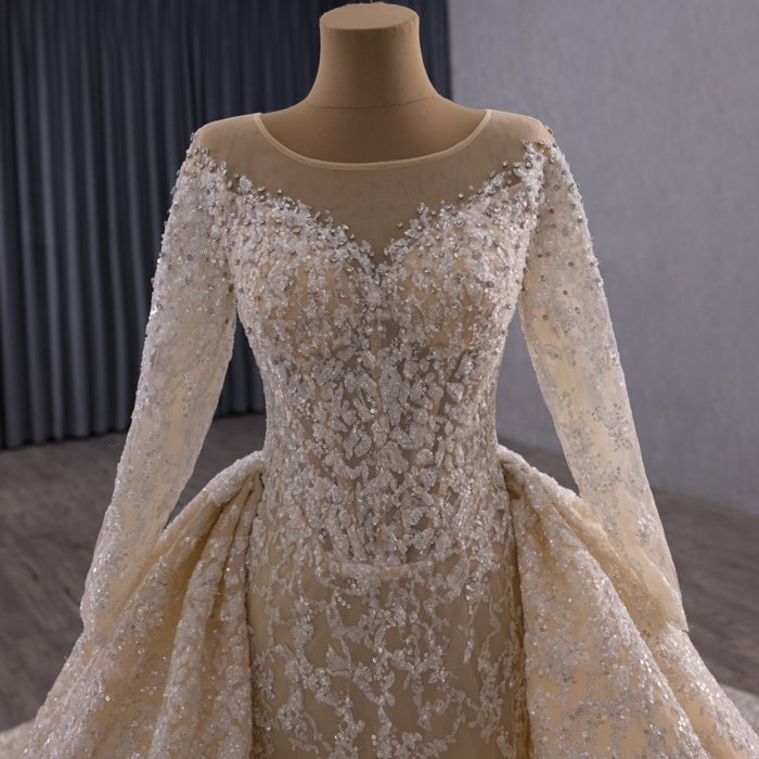 2025 Mermaid Wedding Dress Elegant Bridal Gown Flowers Vestidos De Novias Lace Evening Party Dress 251107 - Image 3