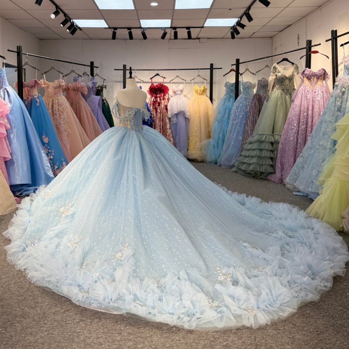 2025 Pink Quinceanera Dress Sweet 15 Quinceañera Flowers Vestidos De 15 Años Sequined Beading Lace Evening Party Dress 6880 - Image 6