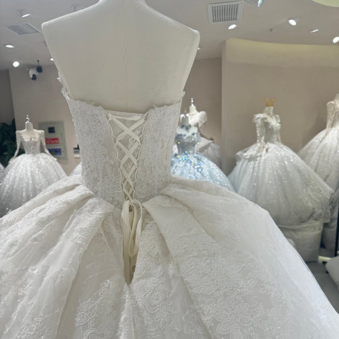 2025 Wedding Dress Elegant Bridal Gown Flowers Vestidos De Novias Sequined Beading Lace Evening Party Dress (Customer Link - Add Sleeves - 70% Deposit) - Image 4