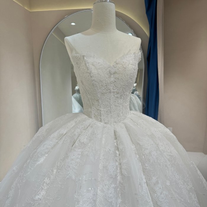 2025 Wedding Dress Elegant Bridal Gown Flowers Vestidos De Novias Sequined Beading Lace Evening Party Dress (Customer Link - Add Sleeves - 70% Deposit) - Image 3