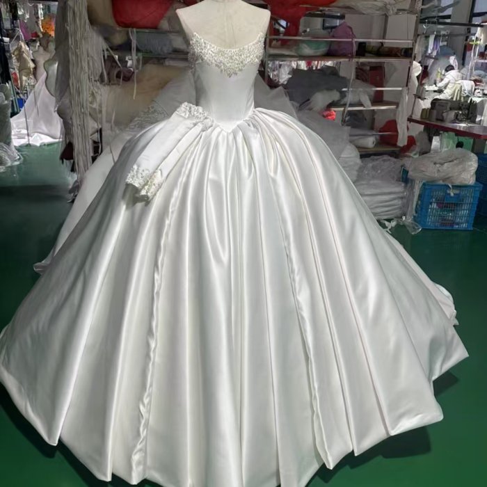 2025 Wedding Dress Elegant Bridal Gown Flowers Vestidos De Novias Sequined Beading Lace Evening Party Dress (Customer Link)