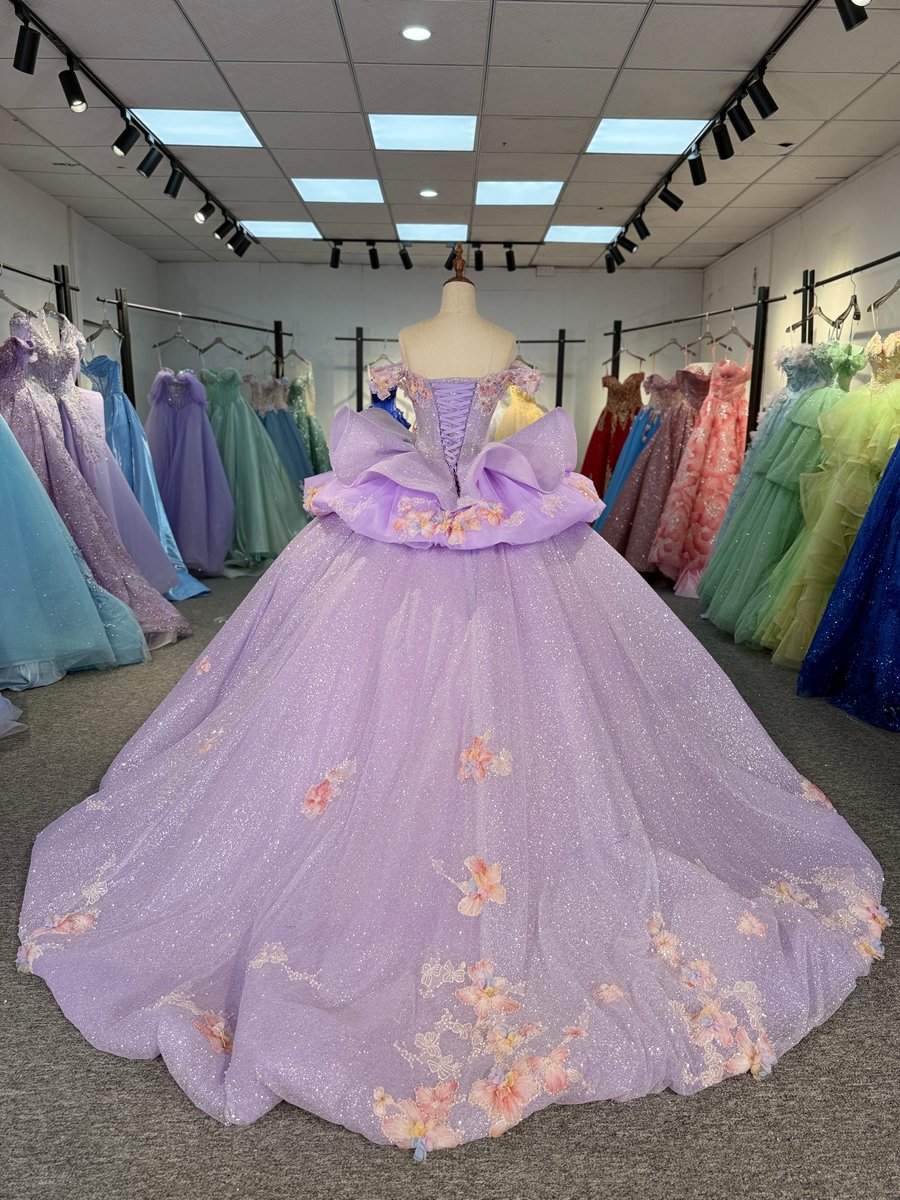 Elegant Lavender Purple Sweetheart Quinceanera Dresses Off Shoulder Ball Gown Lace Up Corset Gown 15th Birthday Dress - Image 2