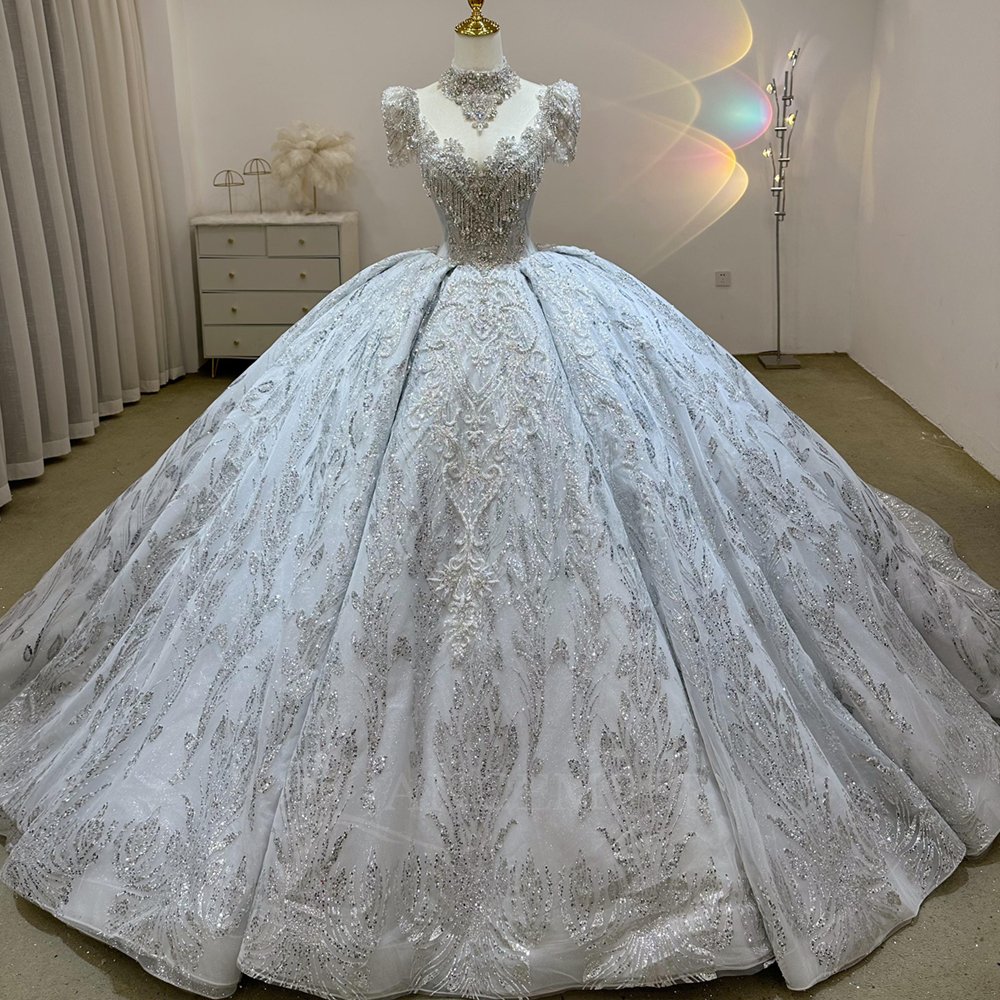 2025 Wedding Dress Elegant Bridal Gown Flowers Vestidos De Novias Sequined Beading Lace Evening Party Dress (Customer Link) - Image 5