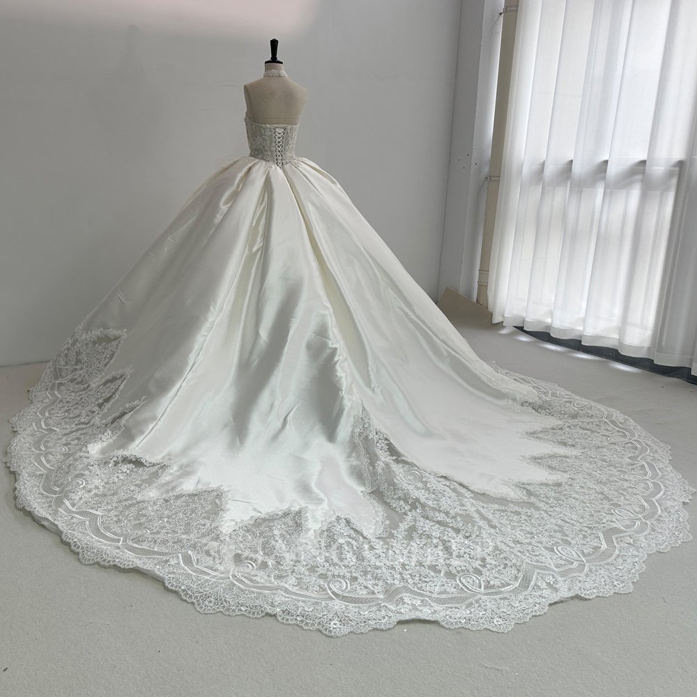 2025 Wedding Dress Elegant Bridal Gown Flowers Vestidos De Novias Sequined Beading Lace Evening Party Dress (Customer Link) - Image 5