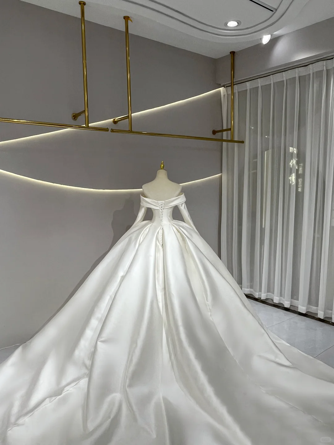 Satin Wedding Dress Elegant Bridal Gown Flowers Vestidos De Novias Sequined Beading Lace Evening Party Dress (Customer Link) - Image 4