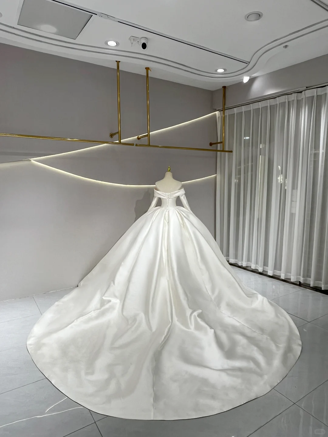 Satin Wedding Dress Elegant Bridal Gown Flowers Vestidos De Novias Sequined Beading Lace Evening Party Dress (Customer Link) - Image 2