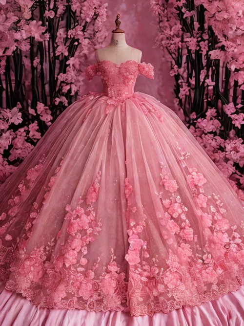 Quinceanera Dress Ball Gown Beaded Design (Customer Link - 70% Deposit)
