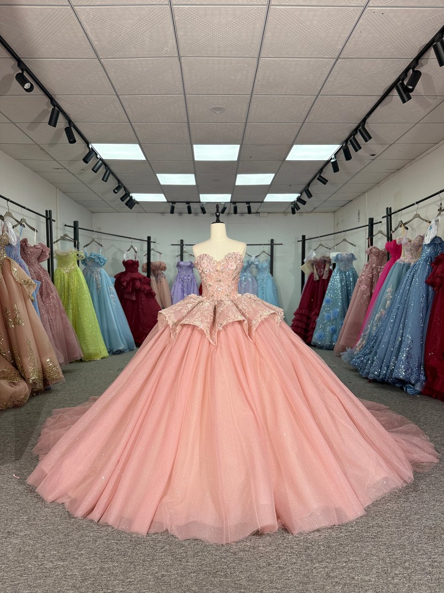 Fabulous Pink Beaded Sweetheart Ball Gown Quinceanera Dress Lace Up With Train Sparkly Tulle