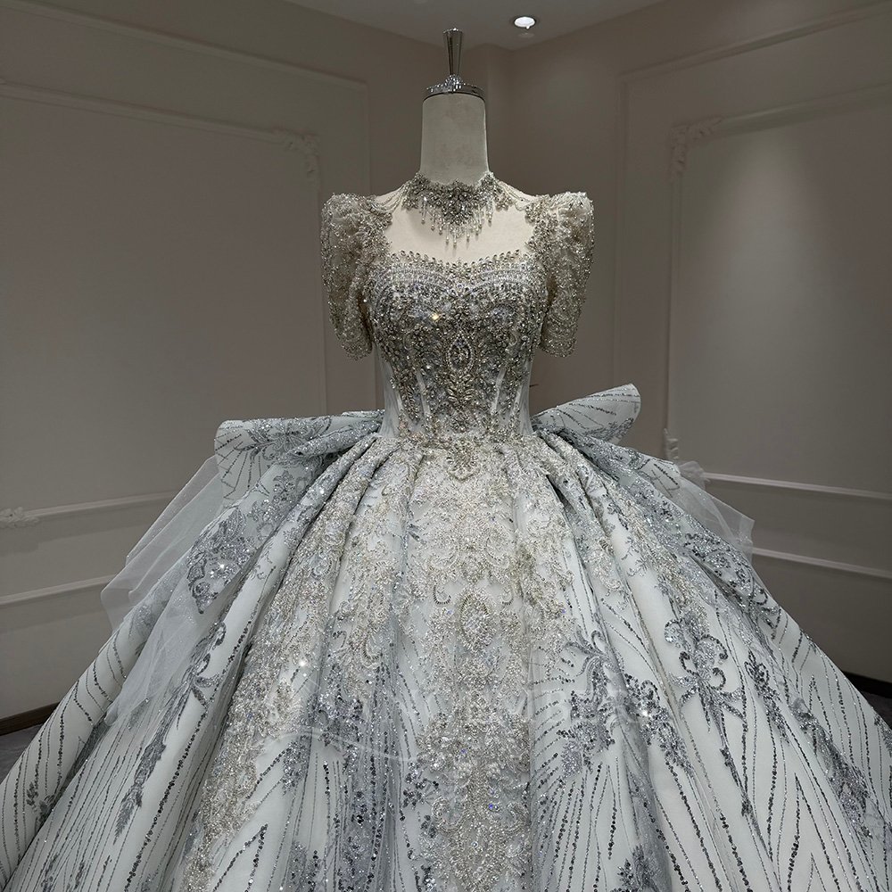 Wedding Dress Elegant Bridal Gown Flowers Vestidos De Novias Sequined Beading Lace Evening Party Dress (Customer Link) - Image 5