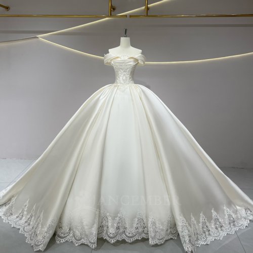 Wedding Dress Elegant Bridal Gown Flowers Vestidos De Novias Sequined Beading Lace Evening Party Dress (Customer Link - 70% Deposit)