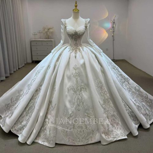 Wedding Dress Elegant Bridal Gown Flowers Vestidos De Novias Sequined Beading Lace Evening Party Dress (Customer Link - 70% Deposit)