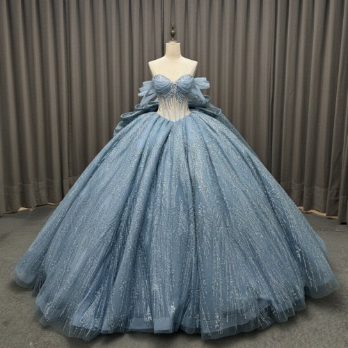 Quinceanera Dress Ball GownBeaded Design (Customer Link - 70% Deposit)