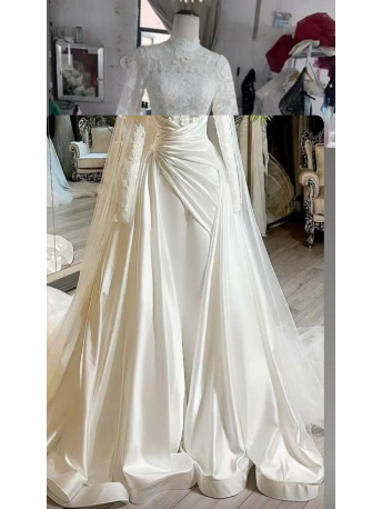 Wedding Dress Elegant Bridal Gown Flowers Vestidos De Novias Sequined Beading Lace Evening Party Dress (Customer Link)