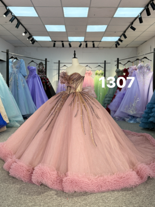 Princess Quinceanera Dress Floral Evening Dress Pearls Sweet 16 Vestidos De Quinceanera (Customer Link)