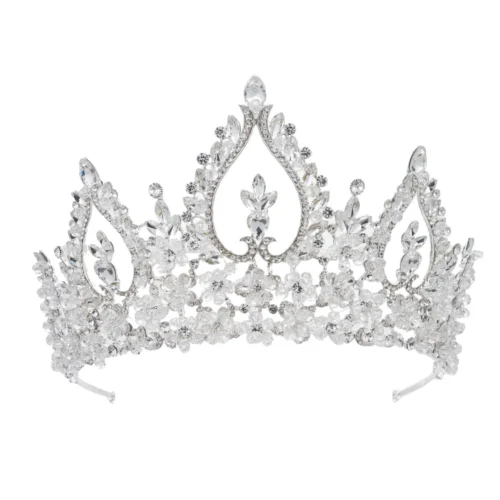 Sliver Crown Crystal Rhinestone Celebration Jewelry Bridal Crown Fashion Tiara Hair Accessories