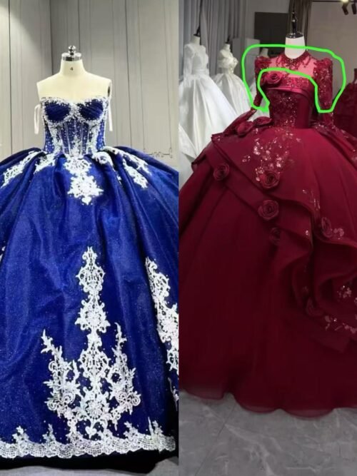 Quinceanera Dress Ball Gown Beaded Design (Customer Link For 2 Dresses)