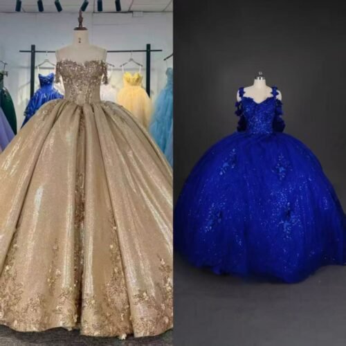 Quinceanera Dress Ball Gown Beaded Design (Customer Link For 2 Dresses - 50% Deposit)