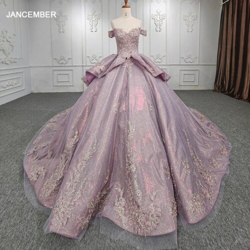 Quinceanera Dresses Ball Gown Vestidos De 15 Años Purple Beading Sweetheart flowers DY1105 Evening Party Dress 2022 Bar Mitzvah