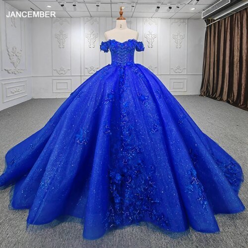 Quinceanera Dresses Ball Gown Flower Vestidos De 15 Años Blue Sweetheart Flowers Beading DY9973 Evening Party Dress bar mitzvah