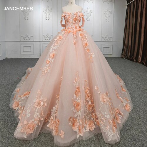 Quinceanera Dresses Ball Gown Flower Vestidos De 15 Años Pink Sweetheart Crystal DY9956 Evening Party Dress 2022 bar mitzvah