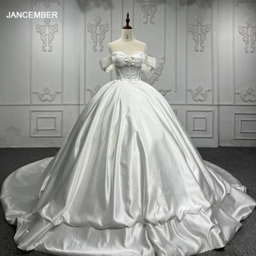 Exquisite Wedding Gown For Bride Satin Ball Gown Sweetheart Wedding Dresses For Women Beading Pleat DY9907 Vestidos De Novia