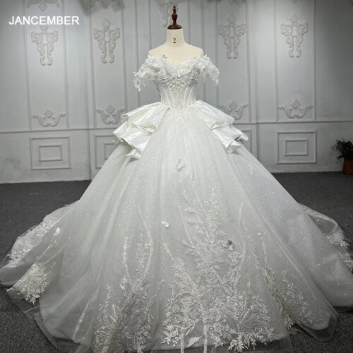 Gorgeous Dresses For Women 2022 Organza Ball Gown Sweetheart Lace Wedding Suits For Women Flowers Beading DY2139 Robe De Mariée